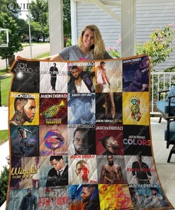 Jason Derulo Albums Ver Collected Quilt Bedding Set - Ideal for Fans of Pop Music