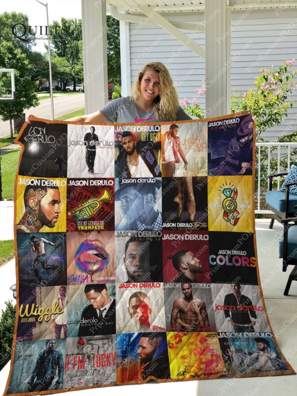 Jason Derulo Albums Ver Collected Quilt Bedding Set - Ideal for Fans of Pop Music