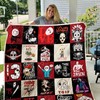 Jason TGIF Friday the 13th Collection Quilt Blanket - Spooky Blanket for Horror Movie Fans