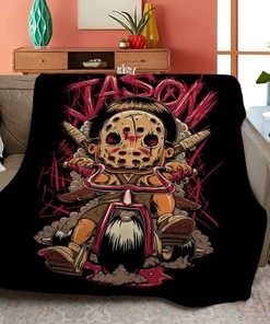 Jason Voorhees Horror Characters Quilt Blanket Gift Set for Fans
