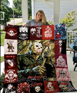 Jason Voorhees Scary Movie Halloween Friday The 13th Quilt with a Twist
