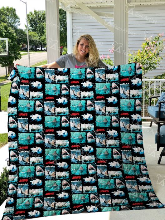 Jaws Pattern Collection - Quilt Bedding Set