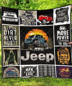 Jeep Automobiles Quilt Bedding Set - Take a trip off road with this Jeep Automobiles quilt bedding set