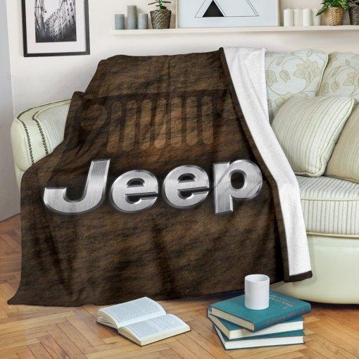 Jeep Logo Retro Vintage Blanket Bedding Set