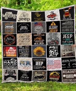 Jeep Quilt Blanket with Unique Design and Comfortable Material