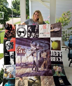 Jeff Beck Albums Vintage Quilt Blanket for Guitar Lovers