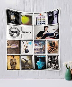 Jeff Beck Graphic Quilt Blanket - A must-have for Jeff Beck fans quilt blanket features a graphic of the guitarist.