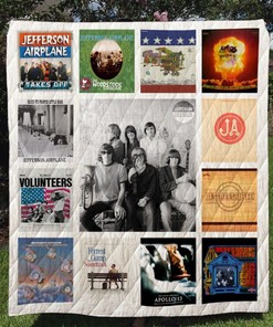Jefferson Airplane Music Psychedelic Rock Inspired Quilt Bedding Set