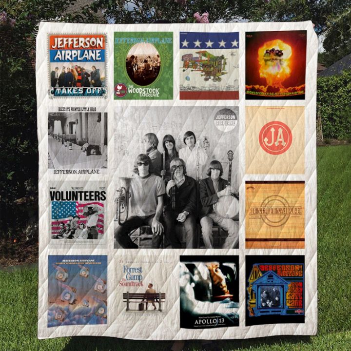 Jefferson Airplane Music Psychedelic Rock Inspired Quilt Bedding Set