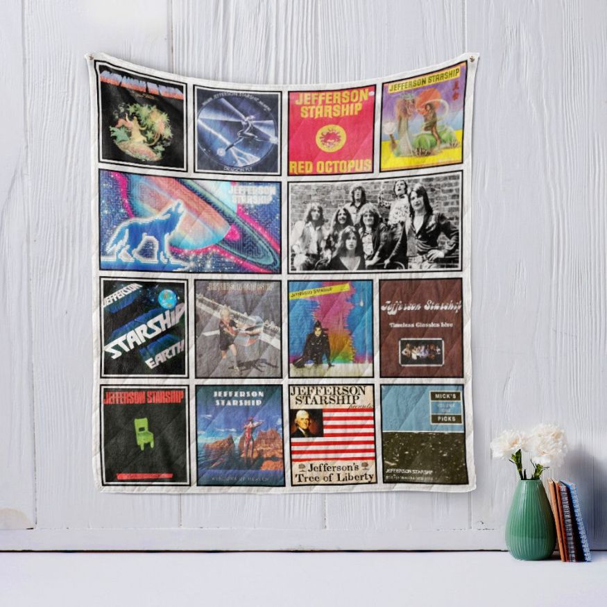 Jefferson Starship Quilt Bedding Set with Name