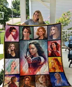 Jennifer Lawrence Fanart Collection Quilt Bedding Set for Fans of the Actress