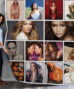 Jennifer Lopez JLo Albums Collection Quilt Blanket - Keep Warm With Jennifer Lopez's Best Albums Quilt Blanket For Fans