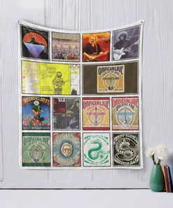 Jerry Garcia Acoustic Band Quilt Bedding Set - For Fans of the Legendary Musician and Band
