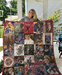 Jerry Reed Albums Ver Collected Quilt Blanket - For Fans of Classic Country Music