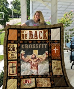Jesus Crossfit - Quilt Bedding Set for Religious Athletes