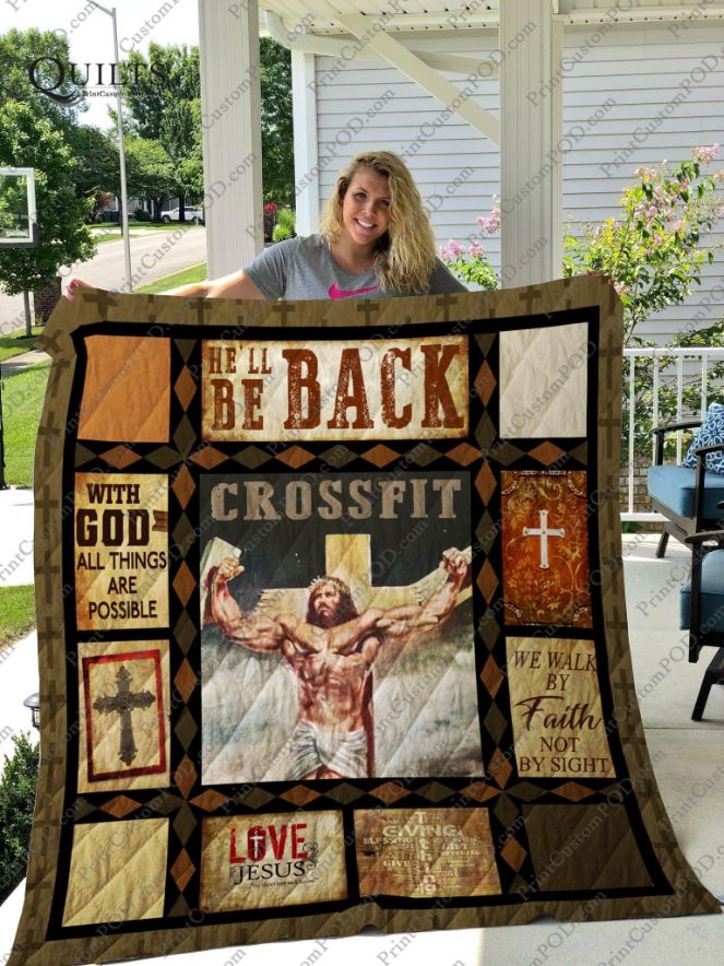 Jesus Crossfit - Quilt Bedding Set for Religious Athletes