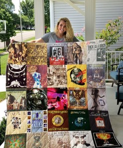 Jethro Tull Style Collected Quilt Blanket for Classic Rock Fans