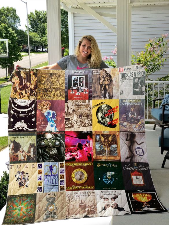 Jethro Tull Style Collected Quilt Blanket for Classic Rock Fans