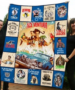 Jim Carrey Movies Quilt Blanket - Ace Ventura and More