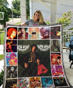 Jimi Hendrix Albums Cover Poster Ver Collected - Music Inspired Quilt Bedding Set