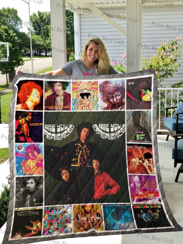 Jimi Hendrix Albums Cover Poster Ver Collected - Music Inspired Quilt Bedding Set
