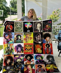 Jimi Hendrix Art Love Collection - Music Inspired Quilt Bedding Set