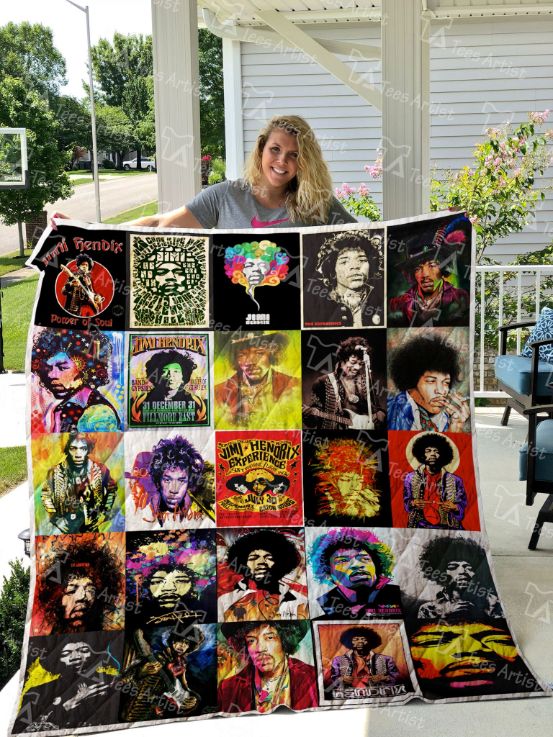 Jimi Hendrix Art Love Collection - Music Inspired Quilt Bedding Set