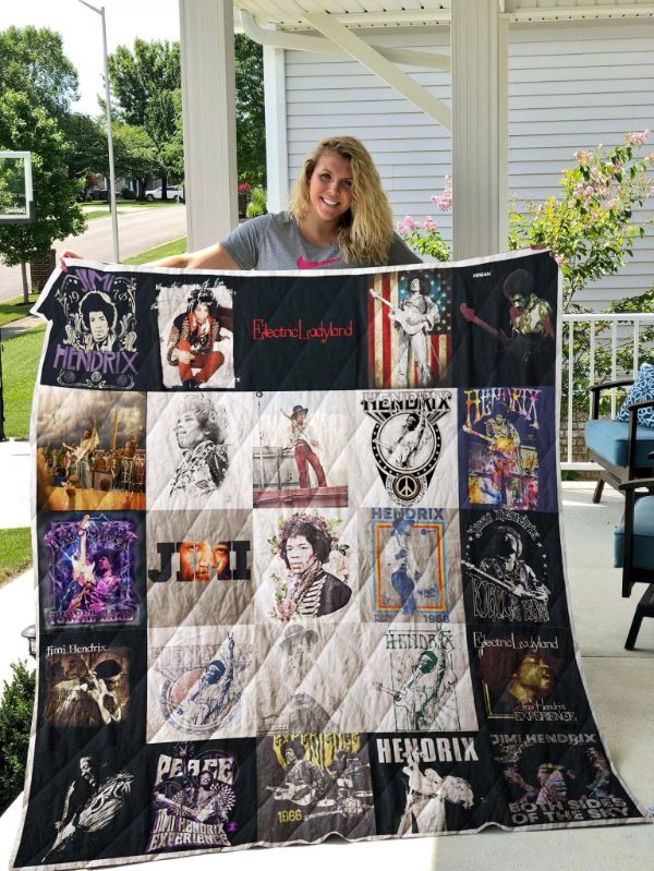 Jimi Hendrix Vintage Music - Music Inspired Quilt Bedding Set