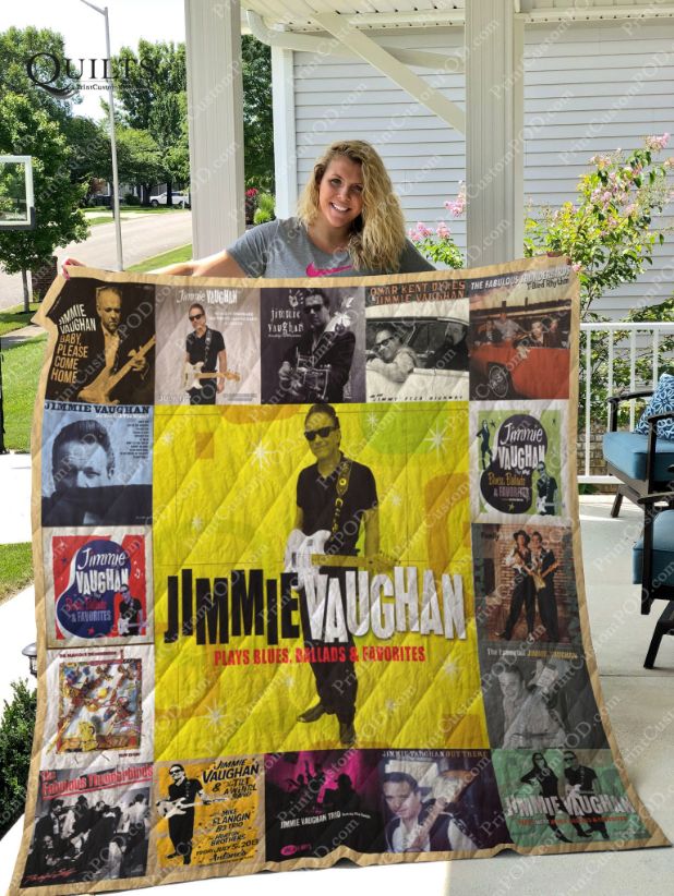 Jimmie Vaughan Albums Ver Collection Quilt Bedding Set for Blues Lovers