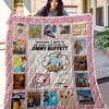 Jimmy Buffett-Inspired Fan Made Quilt Bedding Set for Beach Lovers