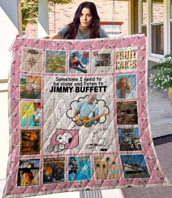 Jimmy Buffett-Inspired Fan Made Quilt Bedding Set for Beach Lovers