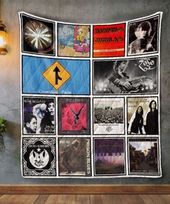 Jimmy Page Album Covers Quilt Bedding Set for Music Fans