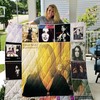 Joan Baez Love Quilt Blanket with Folk Music Theme