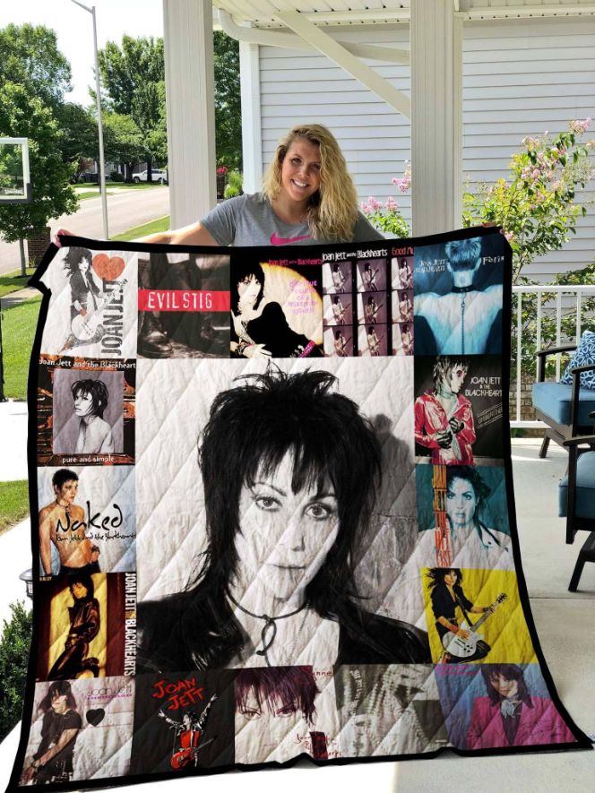 Joan Jett Quilt Blanket with Bed Set Cute