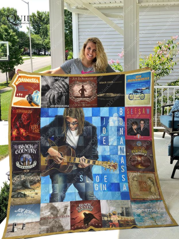 Joe Bonamassa Ver Collection Quilt Blanket - A Must Have for Fans