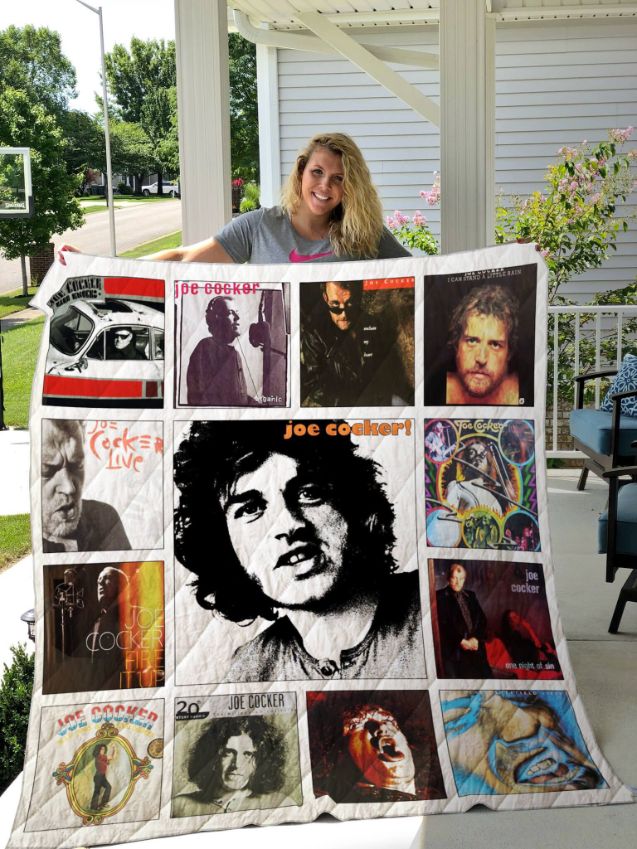 Joe Cocker Albums Ver Collection Quilt Blanket - Cuddle Up With Joe Cocker's Greatest Hits On This Soft Quilt Blanket