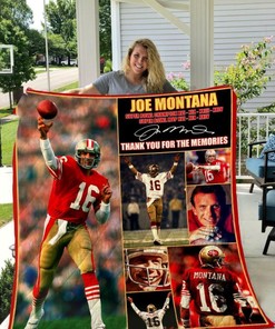 Joe Montana Quilt Blanket with Quilt Bedding Set for Boys