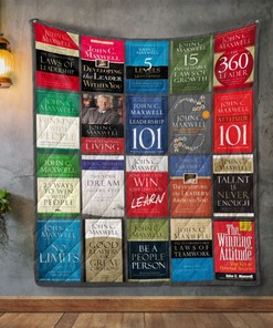 John C. Maxwell Books Quilt Blanket - Perfect for Bookworms
