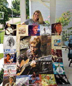 John Denver Albums Ver Collection Quilt Bedding Set - For Fans of Country Music Legends