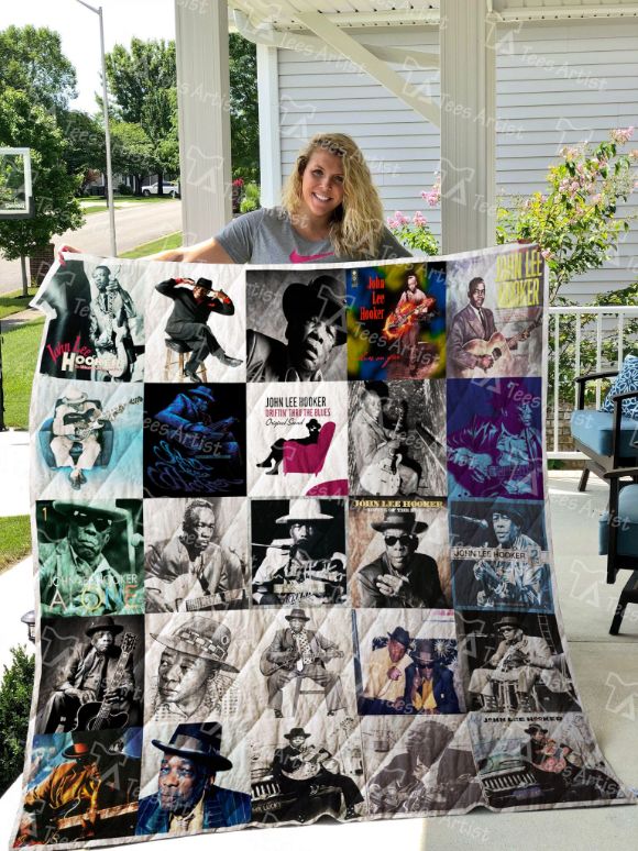 John Lee Hooker Blues Music Collection Quilt Bedding Set for Fans