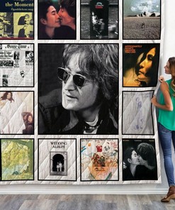 John Lennon Albums Quilt Blanket - Featuring Iconic Music By John Lennon And Soft Quilt Material