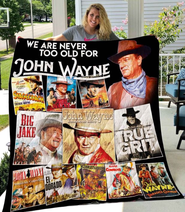 John Wayne VR Collection Quilt Bedding Set, Great for Fans of the Duke