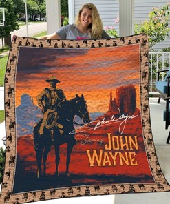 John Wayne Vintage Quilt Bedding Set - Add a touch of old Hollywood with this John Wayne vintage quilt bedding set