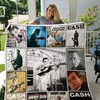 Johnny Cash Albums Collection Quilt Blanket - Vintage Johnny Cash Album Collection Quilt Bedding Set