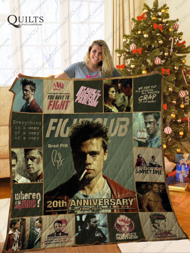 Join The Fight Club Anniversary Collection With This Quilt Blanket