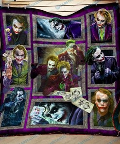 Joker Artwork Quilt - Colorful Joker Artwork Quilt Bedding Set