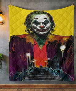 Joker Stairs Painting Art Quilt Blanket - Joker Stairs Painting Art Vintage Quilt Bedding Set