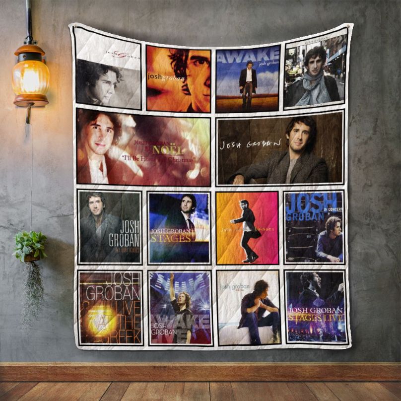 Josh Groban Album Covers Quilt Blanket - The Perfect Throw for Music Fans