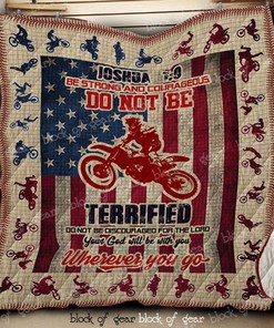Joshua 19 Motocross Quilt Blanket Dk470 for Sports Fans