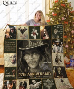 Journey Into Darkness With Bram Stoker's Dracula Quilt Blanket